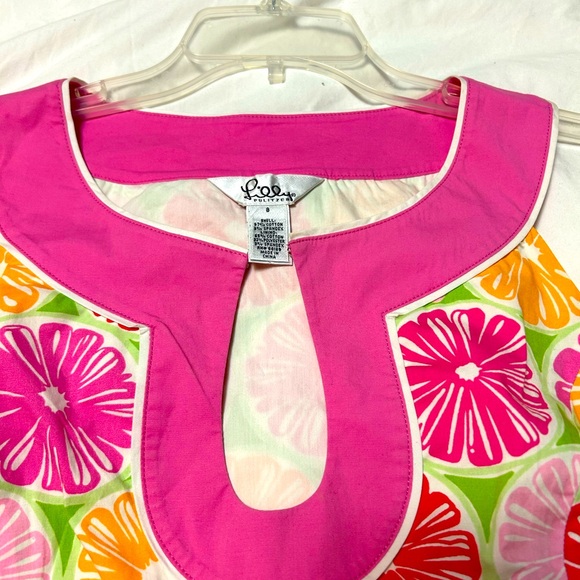 Lilly Pulitzer. Tunic. Side zipper. Fruit squeezes. - Picture 5 of 5